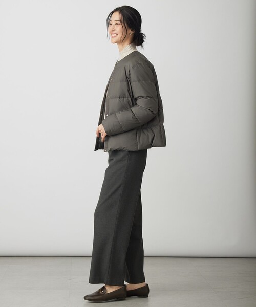 J.PRESS Ladies（J.プレス レディス）の「【洗える】ライトダウン ノーカラー ジャケット（ダウンジャケット/コート・レディース・グレー系/アイボリー系/ブラック系/ブラウン系・S/XS）」の22枚目の写真