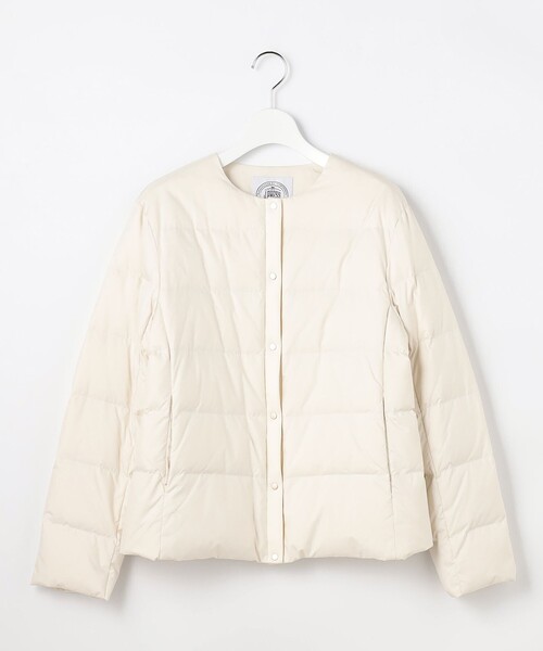 J.PRESS Ladies（J.プレス レディス）の「【洗える】ライトダウン ノーカラー ジャケット（ダウンジャケット/コート・レディース・グレー系/アイボリー系/ブラック系/ブラウン系・S/XS）」の8枚目の写真