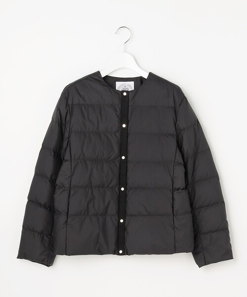 J.PRESS Ladies（J.プレス レディス）の「【洗える】ライトダウン ノーカラー ジャケット（ダウンジャケット/コート・レディース・グレー系/アイボリー系/ブラック系/ブラウン系・S/XS）」の10枚目の写真