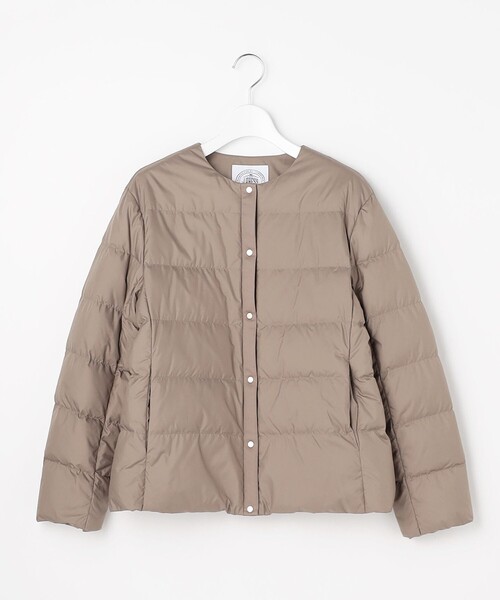 J.PRESS Ladies（J.プレス レディス）の「【洗える】ライトダウン ノーカラー ジャケット（ダウンジャケット/コート・レディース・グレー系/アイボリー系/ブラック系/ブラウン系・S/XS）」の11枚目の写真