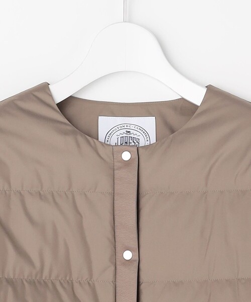 J.PRESS Ladies（J.プレス レディス）の「【洗える】ライトダウン ノーカラー ジャケット（ダウンジャケット/コート・レディース・グレー系/アイボリー系/ブラック系/ブラウン系・S/XS）」の13枚目の写真