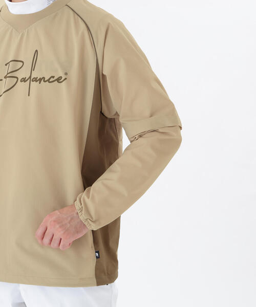 セール】【new balance golf】袖脱着 クルーネック スニードジャケット