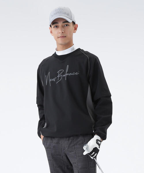 セール】【new balance golf】袖脱着 クルーネック スニードジャケット