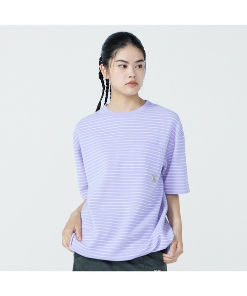 hummel（ヒュンメル）の「hummel/ヒュンメル HMP ﾊﾝｿﾃﾞﾎﾞｰﾀﾞｰTｼｬﾂ（Tシャツ/カットソー・メンズ・グレー/ネイビー/ラベンダー・M/L/XL）」の3枚目の写真