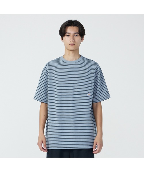 hummel（ヒュンメル）の「hummel/ヒュンメル HMP ﾊﾝｿﾃﾞﾎﾞｰﾀﾞｰTｼｬﾂ（Tシャツ/カットソー・メンズ・グレー/ネイビー/ラベンダー・M/L/XL）」の6枚目の写真