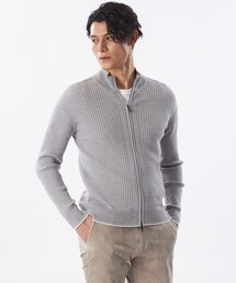 EPOCA UOMO（エポカウォモ）の「ホールガーメントジップアップニット（ニット/セーター）」