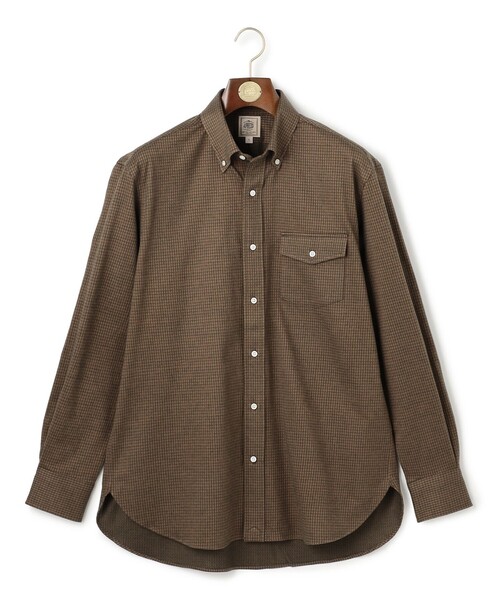 J.PRESS(ジェイプレス)の「【KANEMASA JERSEY】ネルジャージータッターソール シャツ / B.D.(シャツ/ブラウス・メンズ・ブラウン系3/ホワイト系3/ネイビー系3・X-LARGE/LARGE/MEDIUM)」の2枚目の写真