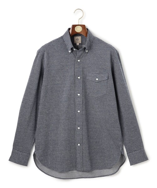 J.PRESS(ジェイプレス)の「【KANEMASA JERSEY】ネルジャージータッターソール シャツ / B.D.(シャツ/ブラウス・メンズ・ブラウン系3/ホワイト系3/ネイビー系3・X-LARGE/LARGE/MEDIUM)」の3枚目の写真