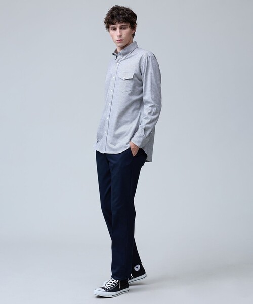 J.PRESS(ジェイプレス)の「【KANEMASA JERSEY】ネルジャージータッターソール シャツ / B.D.(シャツ/ブラウス・メンズ・ブラウン系3/ホワイト系3/ネイビー系3・X-LARGE/LARGE/MEDIUM)」の5枚目の写真