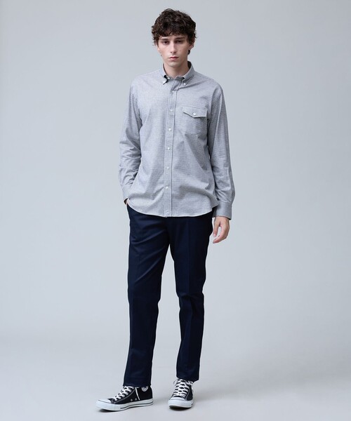 J.PRESS(ジェイプレス)の「【KANEMASA JERSEY】ネルジャージータッターソール シャツ / B.D.(シャツ/ブラウス・メンズ・ブラウン系3/ホワイト系3/ネイビー系3・X-LARGE/LARGE/MEDIUM)」の6枚目の写真
