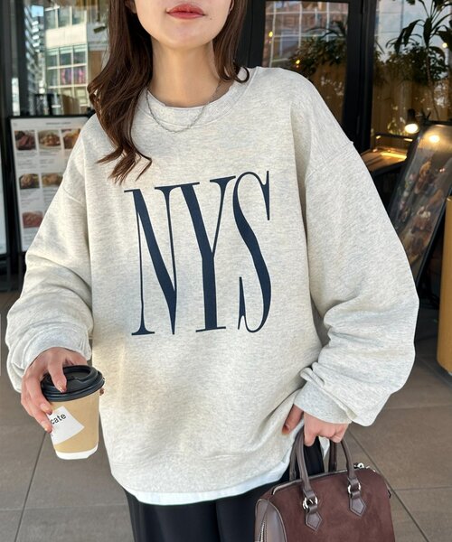 DISCOAT（ディスコート）の「【ユニセックス】Verticalロゴスウェット