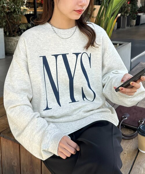 DISCOAT（ディスコート）の「【ユニセックス】Verticalロゴスウェット