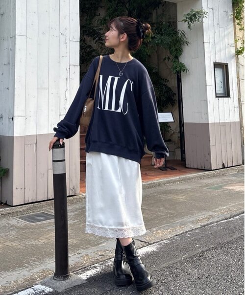 DISCOAT（ディスコート）の「【ユニセックス】Verticalロゴスウェット