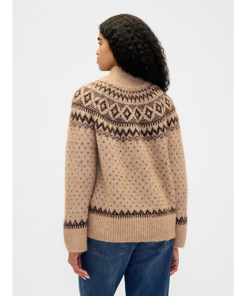 GAP(ギャップ)の「ふわもこ オーバーサイズ タートルネックセーター フェアアイル(ニット/セーター・レディース・マルチ/ブラック・XXS/XL/L/M/S/XS)」の12枚目の写真