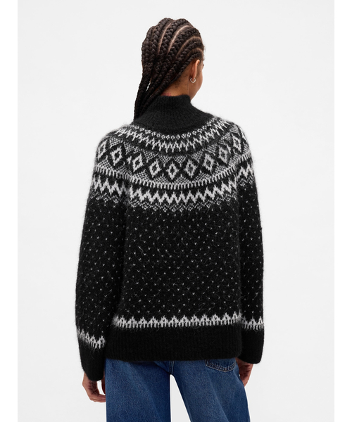 GAP(ギャップ)の「ふわもこ オーバーサイズ タートルネックセーター フェアアイル(ニット/セーター・レディース・マルチ/ブラック・XXS/XL/L/M/S/XS)」の13枚目の写真