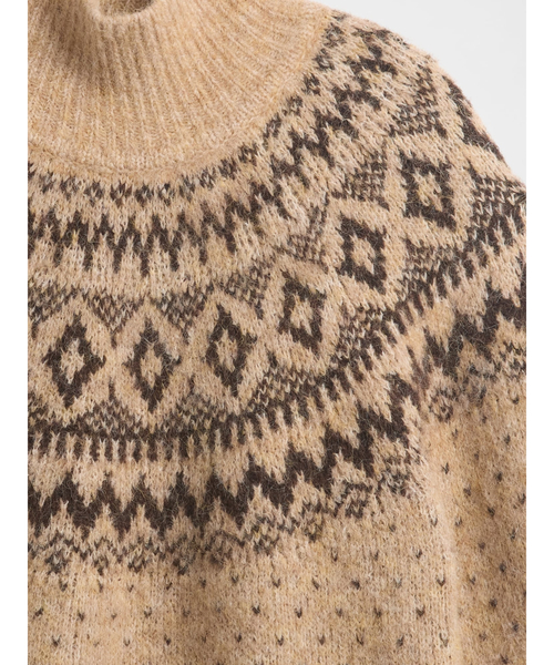 GAP(ギャップ)の「ふわもこ オーバーサイズ タートルネックセーター フェアアイル(ニット/セーター・レディース・マルチ/ブラック・XXS/XL/L/M/S/XS)」の14枚目の写真