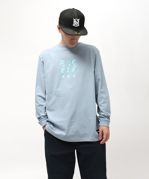 MFC STORE(エムエフシーストア)の「MFC STORE THE FARCICAL THREE L/S TEE(Tシャツ/カットソー・メンズ・ブルー系その他/ホワイト/ピンク系・S/M/L/XL)」の2枚目の写真