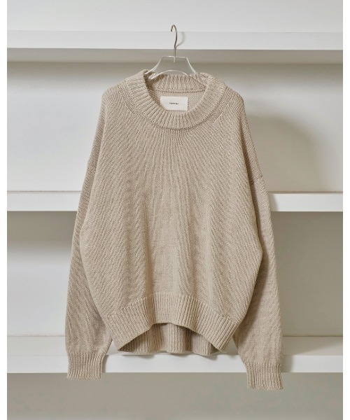 TODAYFUL（トゥデイフル）の「Roundhem Linen Knit（ニット/セーター・レディース・ブラック/ナチュラル・FREE）」の11枚目の写真