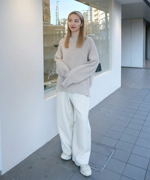 TODAYFUL（トゥデイフル）の「Roundhem Linen Knit（ニット/セーター・レディース・ブラック/ナチュラル・FREE）」の21枚目の写真