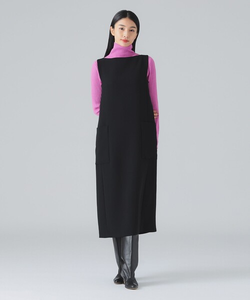 EFFE BEAMS（エッフェビームス）の「ボートネック ワンピース（ワンピース・レディース・ブラック/ブラウン・38/36）」の3枚目の写真