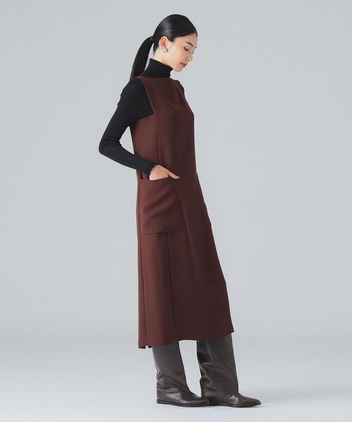 EFFE BEAMS（エッフェビームス）の「ボートネック ワンピース（ワンピース・レディース・ブラック/ブラウン・38/36）」の7枚目の写真