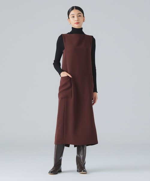 EFFE BEAMS（エッフェビームス）の「ボートネック ワンピース（ワンピース・レディース・ブラック/ブラウン・38/36）」の8枚目の写真