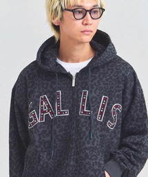 GALLIS ADDICTION | GA STONE 柄ZIP HOODIE(パーカー)