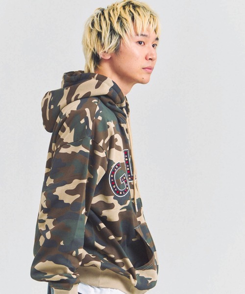 GALLIS ADDICTION（ガリスアディクション）の「GA STONE 柄ZIP HOODIE（パーカー・メンズ・レオパード/カモフラージュ・L/M）」の5枚目の写真