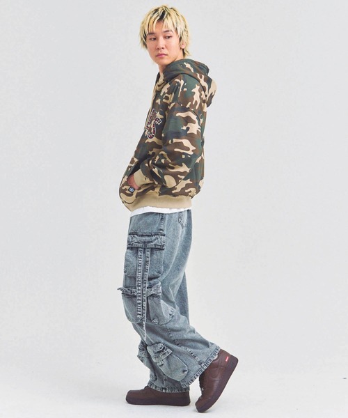 GALLIS ADDICTION（ガリスアディクション）の「GA STONE 柄ZIP HOODIE（パーカー・メンズ・レオパード/カモフラージュ・L/M）」の14枚目の写真