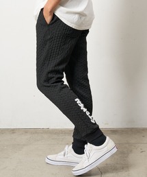 STUD MUFFIN | STUD MUFFIN/スタッドマフィン/ケーブルジャガードダブルフェイス サガラ刺繍 リブパンツ(その他パンツ)