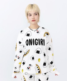 PUNYUS | フード総柄スウェット(ONIGIRI)(スウェット)