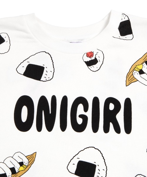 PUNYUS（プニュズ）の「フード総柄スウェット(ONIGIRI)（スウェット・レディース・ブラック・1/2/3/4/5）」の8枚目の写真