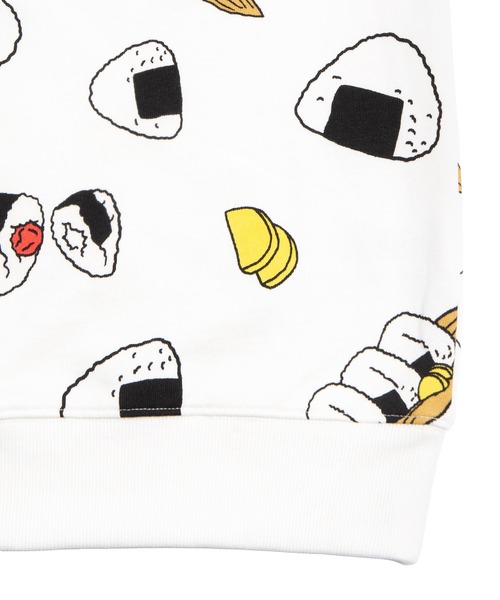 PUNYUS（プニュズ）の「フード総柄スウェット(ONIGIRI)（スウェット・レディース・ブラック・1/2/3/4/5）」の9枚目の写真