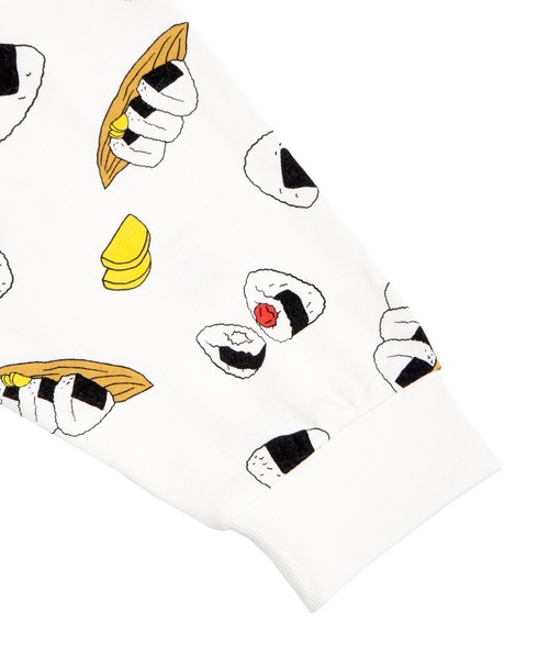 PUNYUS（プニュズ）の「フード総柄スウェット(ONIGIRI)（スウェット・レディース・ブラック・1/2/3/4/5）」の10枚目の写真