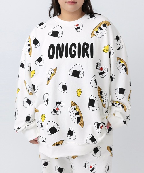 PUNYUS(プニュズ)の「フード総柄スウェット(ONIGIRI)(スウェット・レディース・ブラック・1/2/3/4/5)」の18枚目の写真