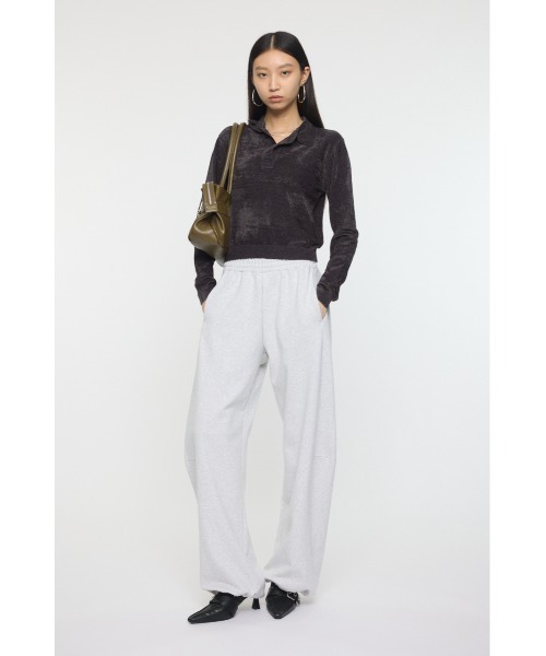 MOUSSY（マウジー）の「VELOUR TOUCH ニットポロ（ニット/セーター・レディース・ライトブルー/ライトイエロー/チャコールグレー・FREE）」の16枚目の写真