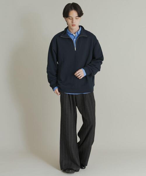 ウールタッチストライプワイドフレアパンツ（その他パンツ）｜SENSE OF