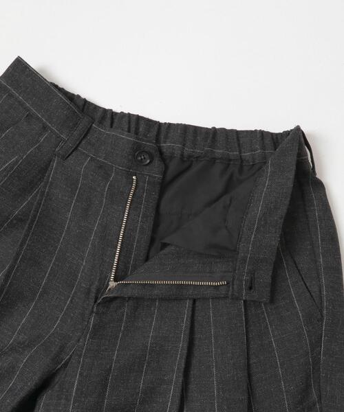SENSE OF PLACE by URBAN RESEARCH（センスオブプレイスバイアーバンリサーチ）の「ウールタッチストライプワイドフレアパンツ（その他パンツ・メンズ・ブラック/グレー/ブラウン・MEDIUM/LARGE）」の6枚目の写真
