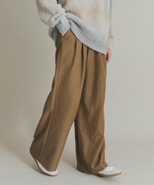 セール】ウールタッチストライプワイドフレアパンツ（その他パンツ