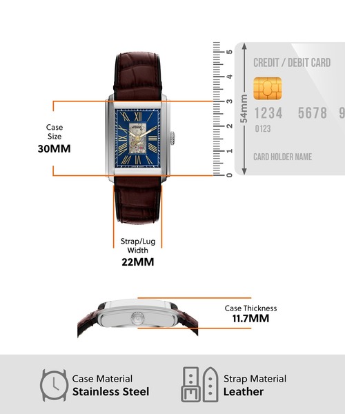 FOSSIL（フォッシル）の「フォッシル 腕時計 メンズ アナログ レザー ME3273（アナログ腕時計・メンズ・ブラウン・FREE）」の5枚目の写真