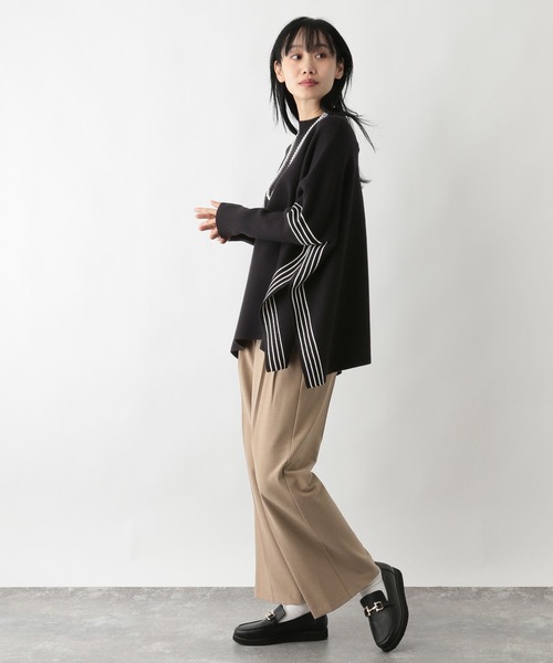 FOUND GOOD(ファウンドグッド)の「ポンチョニット(ポンチョ・レディース・アイボリー/ブラック/グレー系5・L/M/S)」の16枚目の写真