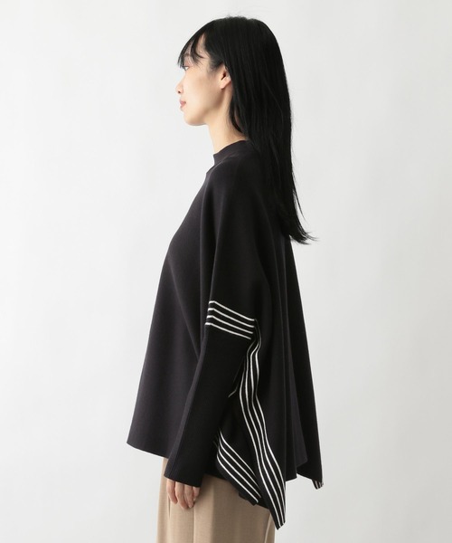 FOUND GOOD(ファウンドグッド)の「ポンチョニット(ポンチョ・レディース・アイボリー/ブラック/グレー系5・L/M/S)」の21枚目の写真