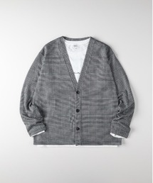 Right-on | 【NEOSARTIC】カルゼジャガード カーディガン×ロングスリーブT セット (アンサンブル/凹凸感/ゆったりシルエット/デイリー/セミフォーマル)(カーディガン/ボレロ)