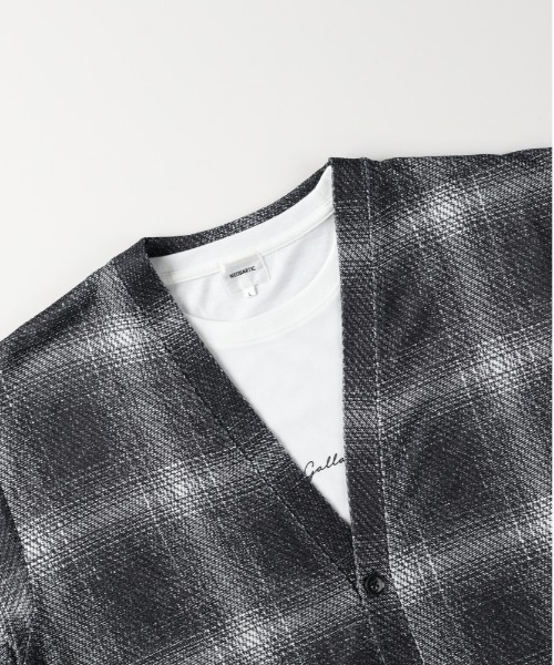 Right-on（ライトオン）の「【NEOSARTIC】カルゼジャガード カーディガン×ロングスリーブT セット (アンサンブル/凹凸感/ゆったりシルエット/デイリー/セミフォーマル)（カーディガン/ボレロ・メンズ・ブルー/ブラウン・M/L/XL）」の15枚目の写真