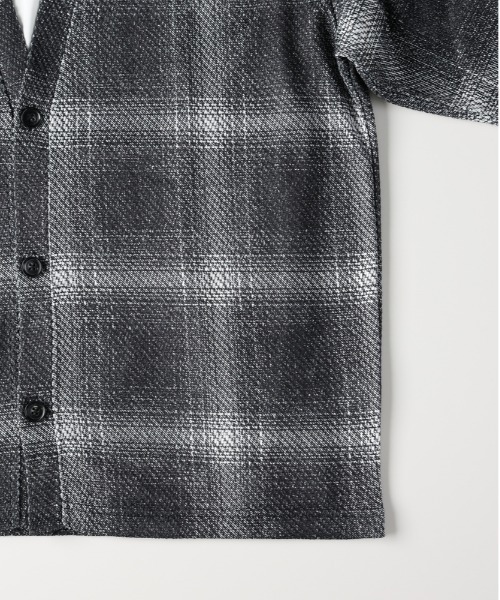 Right-on（ライトオン）の「【NEOSARTIC】カルゼジャガード カーディガン×ロングスリーブT セット (アンサンブル/凹凸感/ゆったりシルエット/デイリー/セミフォーマル)（カーディガン/ボレロ・メンズ・ブルー/ブラウン・M/L/XL）」の13枚目の写真