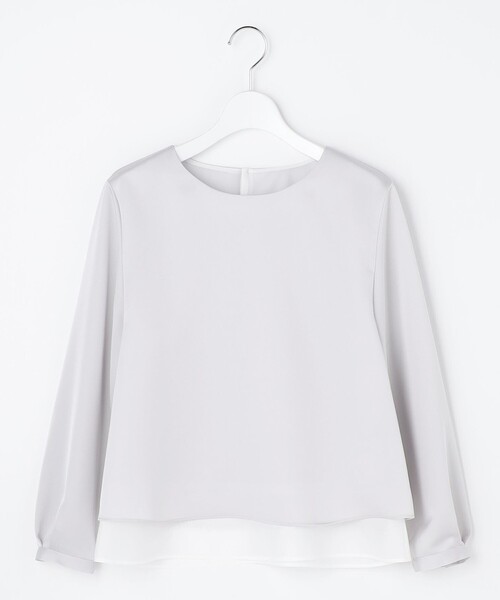J.PRESS Ladies(J.プレス レディス)の「ハンマーサテン カットソー(Tシャツ/カットソー・レディース・ホワイト系/ライトグレー系・SMALL)」の13枚目の写真