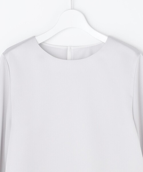 J.PRESS Ladies(J.プレス レディス)の「ハンマーサテン カットソー(Tシャツ/カットソー・レディース・ホワイト系/ライトグレー系・SMALL)」の15枚目の写真