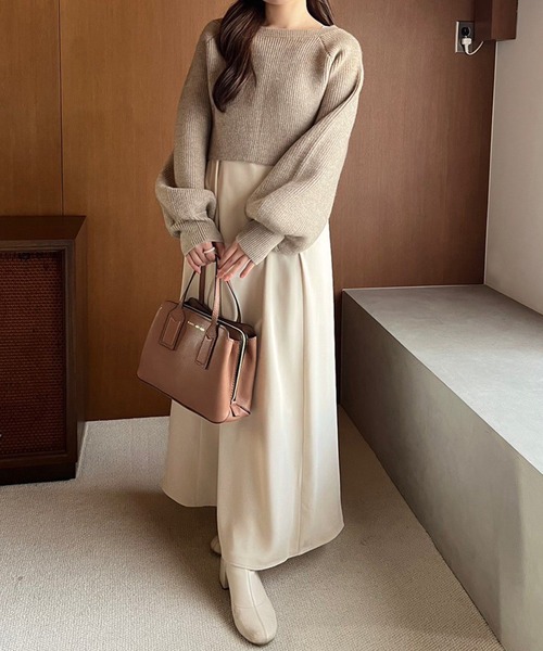 セール】マルチウェイニットセットワンピース（ワンピース）｜one