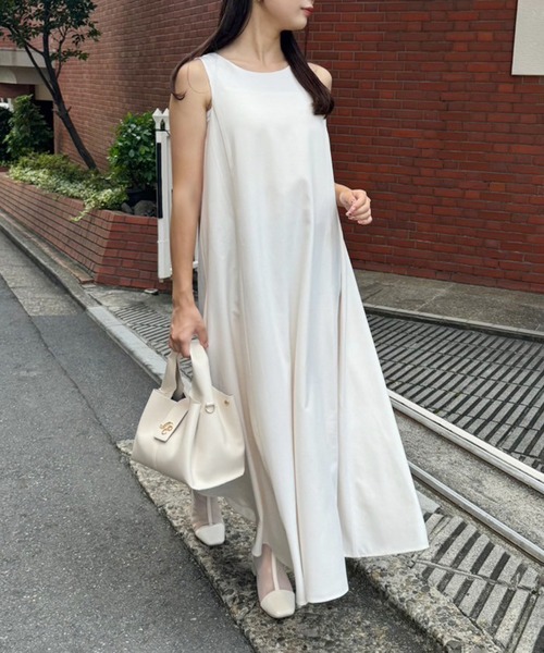 one after another NICE CLAUP(ワンアフターアナザーナイスクラップ)の「マルチウェイニットセットワンピース(ワンピース・レディース・グレー系/ベージュ系/ピンク系・SMALL/MEDIUM/LARGE)」の16枚目の写真
