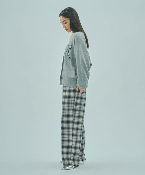 ROSE BUD（ローズバッド）の「CHECK EASY PANTS（その他パンツ・レディース・ブラック/ブラウン・ONE SIZE）」の9枚目の写真